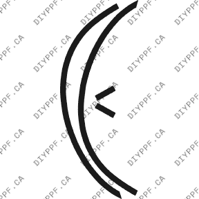 Wheel Lip Front, L&R 2003-2004 Jaguar XK8 04-03 2D Conv PPF