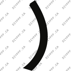 Wheel, Front Flare Left, Front 2022-2025 Genesis GV70 2.5T Standard/Select/Advanced 25-22 4D SUV PPF