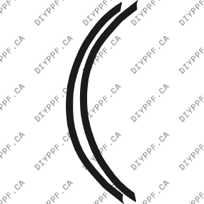 Wheel Lip Front, L&R 2003-2009 Mazda B-Series Sport 09-03 P/U PPF