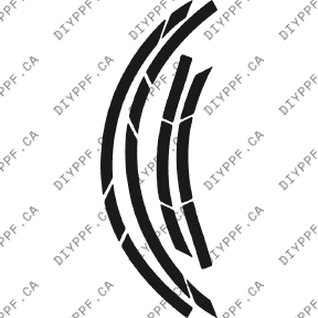 Wheel Lip Rear, L&R 2002-2004 Mercedes-Benz C Class 04-02 4D Sdn PPF