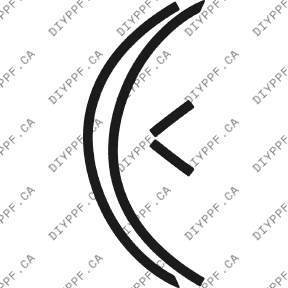 Wheel Lip Front, L&R 2002-2004 Mercedes-Benz C Class 04-02 2D HB PPF