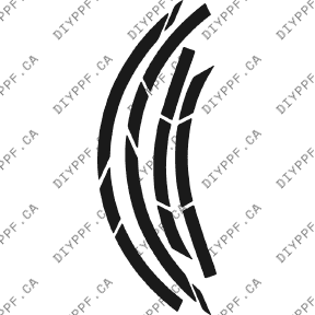 Wheel Lip Rear, L&R 2002-2004 Mercedes-Benz C Class 04-02 2D HB PPF