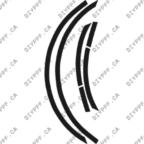 Wheel Lip Rear, L&R 2002-2002 Mercedes-Benz CLK 02-02 2D Cpe PPF