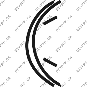 Wheel Lip Front, L&R 2003-2003 Mercedes-Benz CLK 03-03 2D Conv PPF