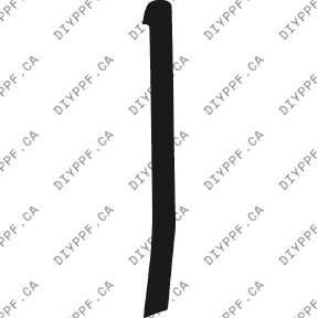 Bumper, Middle Right 2002-2006 Mercedes-Benz E Class 06-02 4D SW PPF