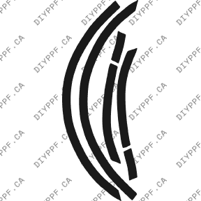 Wheel Lip Rear, L&R 2002-2005 Mercedes-Benz ML Class 05-02 4D SUV PPF