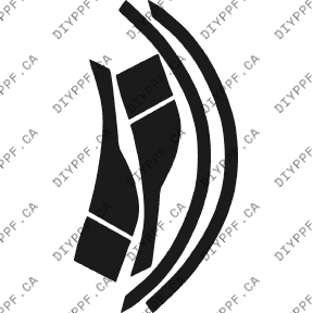 Wheel Lip/splash Rear, L&R 2002-2005 Mercedes-Benz ML Class 05-02 4D SUV PPF