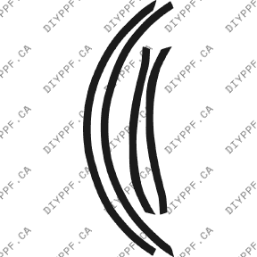 Wheel Lip Rear, L&R 2002-2003 Mercedes-Benz SLK AMG 03-02 2D Conv PPF