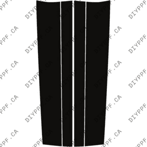 Door Panels Front, L&R 2022-2023 Volvo XC60 Inscription/Ultimate/Bright 23-22 4D SUV PPF