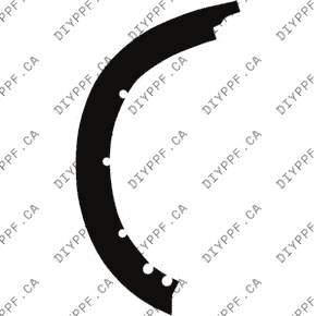 Wheel, Rear Flare, Full Right 2024-2024 Ford Ranger XLT/Lariat 24-24 Crew P/U PPF