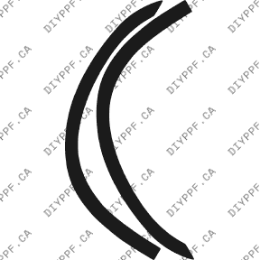 Wheel Lip Front, L&R 2003-2005 Pontiac Bonneville SE 05-03 4D Sdn PPF