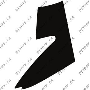 Fender, Right, Wrapped 2022-2025 Mazda CX-5 S/Select/Preferred/Premium 25-22 4D SUV PPF