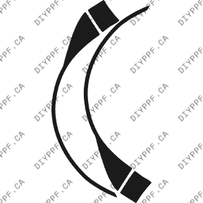 Wheel Lip/Splash Front, L&R 2002-2004 Porsche 911 Carrera Cpe/Conv 04-02 2D Cpe PPF