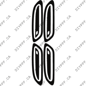 Door Handles 2022-2024 Mercedes-Benz EQS 580 /450 w/ AMG Line Package 24-22 4D Sdn PPF