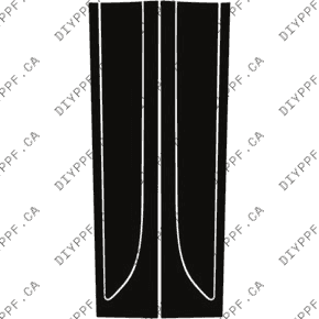 Door Panels Front, L&R 2022-2025 Porsche Macan Base/T/S 25-22 4D SUV PPF