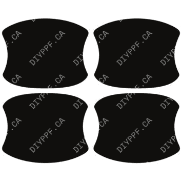 Door Handles 2022-2024 Volkswagen Tiguan SE R-Line Black/SEL R-Line 24-22 4D SUV PPF