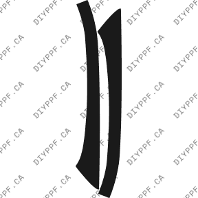 A Pillar 2002-2005 Toyota Highlander 05-02 4D SUV PPF