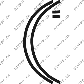 Wheel Lip Front, L&R 2003-2005 Volkswagen Jetta 05-03 4D Sdn PPF