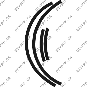 Wheel Lip Rear, L&R 2003-2005 Volkswagen Jetta 05-03 4D Sdn PPF