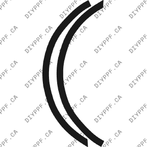 Wheel Lip Front, L&R 2003-2004 Volkswagen Passat 04-03 4D Sdn PPF