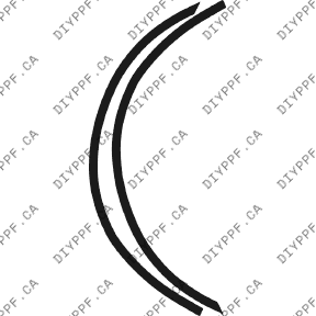 Wheel Lip Front, L&R 2003-2003 Volvo S40 03-03 4D Sdn PPF