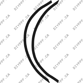 Wheel Lip Front, L&R 2002-2004 Volvo S60 04-02 4D Sdn PPF