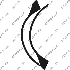 Wheel Lip/Splash Front, L&R 2002-2004 Volvo S60 04-02 4D Sdn PPF