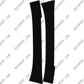 Chevrolet Traverse Premier/High Country (2022–2023) A-Pillar Paint Protection Film (PPF) Kit – 4-Door SUV