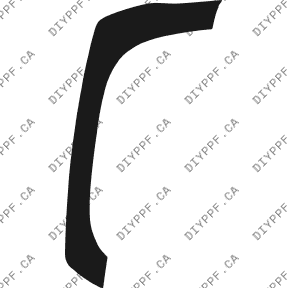 Chevrolet Silverado Base (2002–2002) Front Lip Left Paint Protection Film (PPF) Kit – Pickup Short Bed