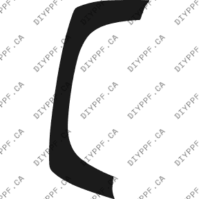 Chevrolet Silverado Pickup (2002–2002) Rear Lip Right Paint Protection Film (PPF) Kit – Pickup Short