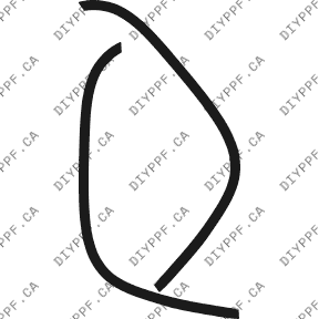 Chevrolet Silverado Base (2002–2002) Wheel Lip Front Paint Protection Film (PPF) Kit – Crew Cab Pickup Long Bed