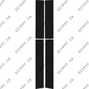 Chevrolet Silverado Base (2002–2002) Door Panels Paint Protection Film (PPF) Kit – Crew Cab Short Bed Pickup