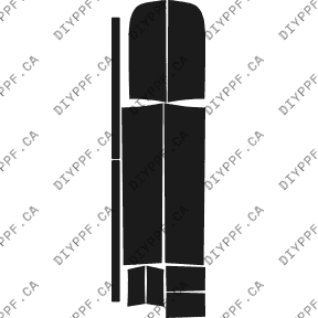 Chevrolet Silverado Base (2002–2002) Rocker Panel Paint Protection Film (PPF) Kit – Pickup Long Bed