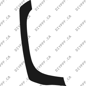 Chevrolet Silverado Base (2002–2002) Front Lip Right Paint Protection Film (PPF) Kit – Pickup Long Bed