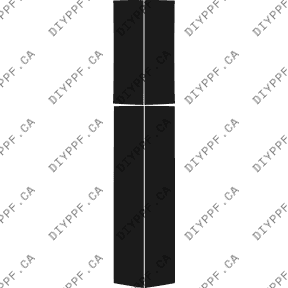 Chevrolet Silverado Base (2002–2002) Door Panels Paint Protection Film (PPF) Kit – Extended Cab Short Bed Pickup