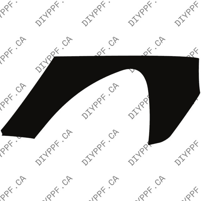 Fender, Left, Wrapped 2021-2023 Porsche Panamera Turbo S 23-21 4D Sdn PPF