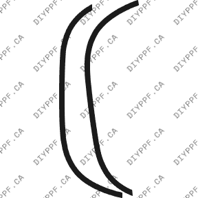 Wheel Lip Front, L&R 2002-2004 Dodge Dakota 04-02 P/U L/B PPF