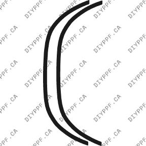 Wheel Lip Rear, L&R 2002-2004 Dodge Dakota 04-02 P/U L/B PPF