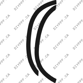 Wheel Lip Front, L&R 2002-2005 Dodge Ram 05-02 P/U L/B PPF