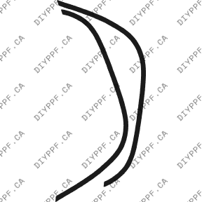 Wheel Lip Front, L&R 2002-2004 Dodge Dakota 04-02 Club L/B Plus PPF