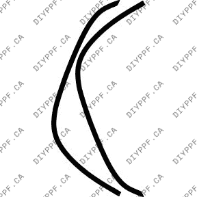 Wheel Lip Rear, L&R 2002-2003 Dodge Durango 03-02 4D SUV Plus PPF