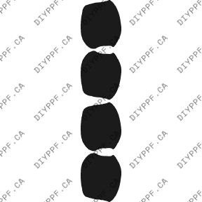 Door Handles 2002-2003 Mercedes-Benz ML Class w/flares 03-02 4D SUV PPF