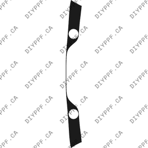 Bumper, Top 2002-2003 Mercedes-Benz ML Class w/flares 03-02 4D SUV PPF