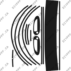 Appearance C 2002-2003 Acura CL w/flaps 03-02 2D Cpe PPF