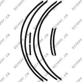 Wheel Lips 2002-2003 Acura CL w/flaps 03-02 2D Cpe PPF