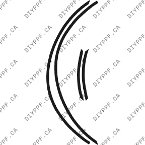 Wheel Lip Rear, L&R 2002-2003 Acura CL w/flaps 03-02 2D Cpe PPF