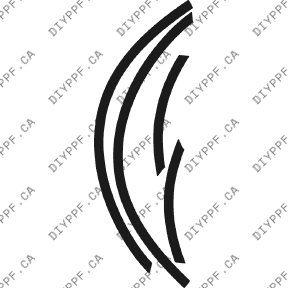 Acura TL Base (2002–2003) Rear Wheel Lip Paint Protection Film (PPF) Kit – 4-Door Sedan