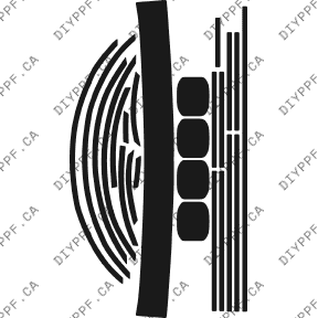 Appearance C 2002-2004 Acura RL w/flaps 04-02 4D Sdn PPF