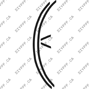 Acura RL Base (2002–2004) Front Wheel Lip Paint Protection Film (PPF) Kit – 4-Door Sedan