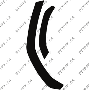 Wheel, Rear Flare, Full Right 2018-2022 Lamborghini Urus 22-18 4D SUV PPF